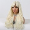 Jessie's Wig 24 Inch Wavy Bangs With Wig Long Synthetic Hair Blonde Color 1 Pc/Pack - 2 of 4