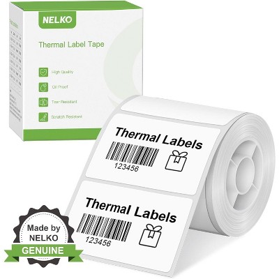 Thermal Labels for Nelko PM220 Label Maker, 2'' x 1.18'' (50x30mm), Waterproof, 1 Roll of 230 Self-Adhesive Thermal Paper (White)