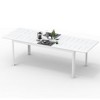Osparple Expandable  Outdoor Dining Table,Rectangular  Patio Table with Black Frame and Height Adjustable Legs for 6 Person - 2 of 4