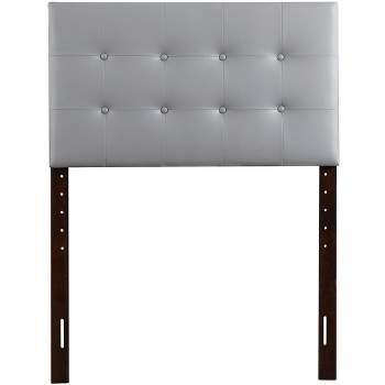 Passion Furniture Super Nova Twin Upholstered Tufted Panel Headboard