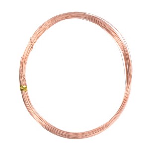 Unique Bargains Soft Pure Copper Jewelry Making Gardening Wire 1 Roll - 1 of 4