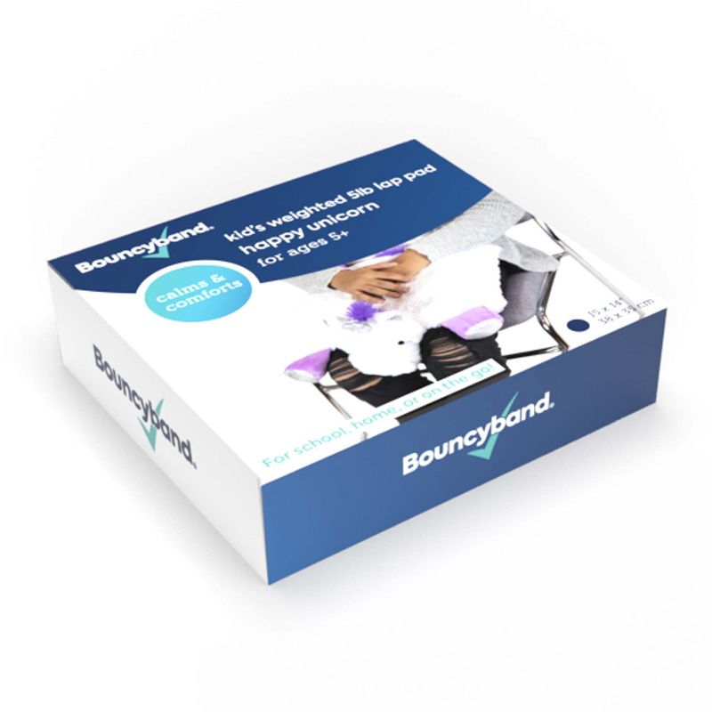 Bouncyband® Washable Sensory Plush Lap Pad, Unicorn, 3 of 9