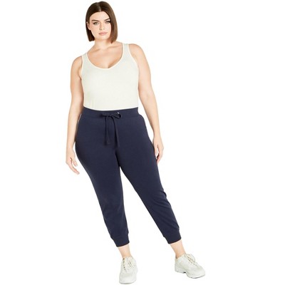 Avenue Women's Plus Size Double Stripe Pant