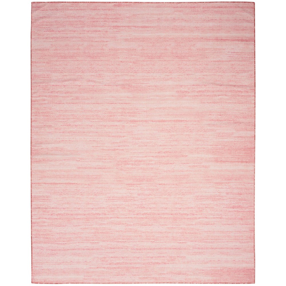 Photos - Doormat Nourison 6'x9' Machine Washable Modern Essentials Woven Area Rug Pink 