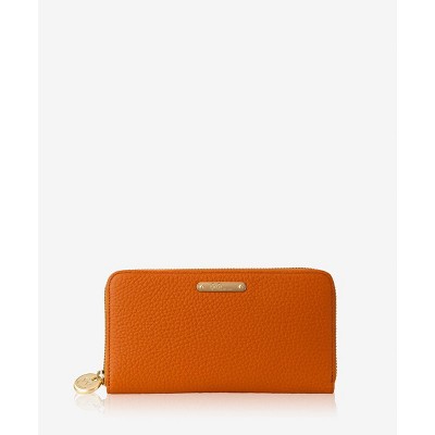 GiGi New York Orange Large Zip Wallet