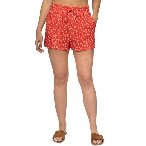 Hurley Womens Printed Natural Casual Walking Shorts - 1 of 2