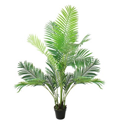 Northlight 5.25' Potted Artificial Green Areca Palm Tree