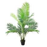 Northlight 5.25' Potted Artificial Green Areca Palm Tree