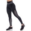 Women's High-Waist Reflective Piping Fitness Leggings  - White Mark - 2 of 4