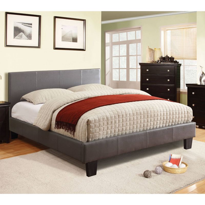 Lizsa Leatherette Upholstered Eastern Bed - HOMES: Inside + Out, 3 of 5
