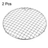 Unique Bargains Stainless Steel Round Cross Wire Barbecue Grill with Legs - 3 of 4
