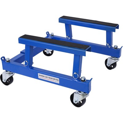 VisioGear Motorcycle Engine Cradle Dolly, 1500lbs Maximum Tongue Weight Capacity, Blue, 18"*20"*12"