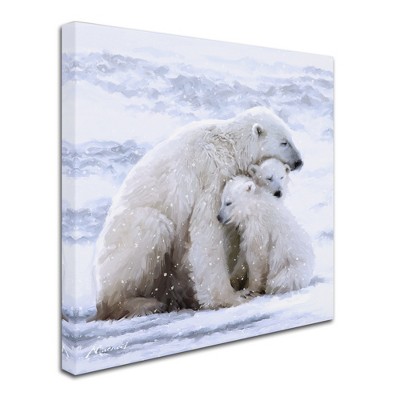 Trademark Fine Art -The Macneil Studio 'Polar Bear Cubs' Canvas Art