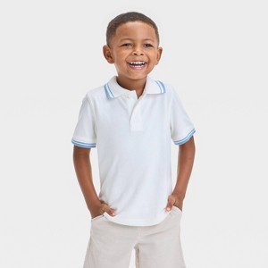 Toddler Boys' Short Sleeve Jersey Knit Polo Shirt - Cat & Jack™ - 1 of 3