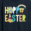 Men's - SpongeBob Squarepants - Hoppy Easter Icons Long Sleeve Graphic T-Shirt - 2 of 4