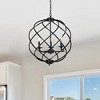 Chloe Lighting Jericho Farmhouse 3 Light Matt Black Ceiling Pendant 19" Wide - 4 of 4