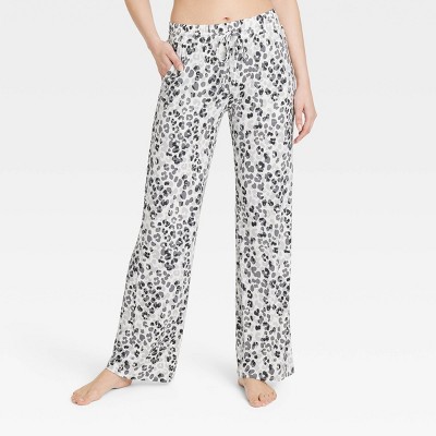 Image of Women's Beautifully Soft Pajama Pants - Stars Above™ Gray/Leopard XXL