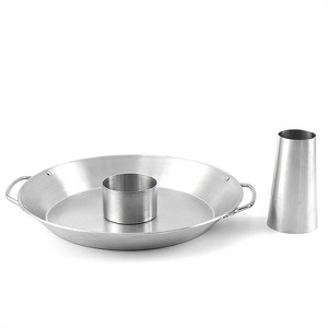 Dracelo 1pc Stainless Steel Round Roasting Pan; Chicken Roaster Rack Holder; 12.4inch/31.5cm; Thanksgiving Gift; Dishwasher Safe - 1 of 3