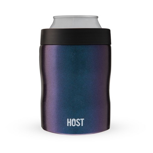 HOST Stay-Chill Beer Cozy Insulated Can Cooler Tumbler - Double Walled  Stainless Steel Beer Can Insulator Holder for Standard Sized Cans, Galaxy  Black