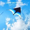 Joyfy Large Gradient Delta Kite - Easy to Fly Beach Kite with 328 ft String for Kids and Adults, Ideal for Lawn Games, Outdoor Play, Family Activities - 2 of 4