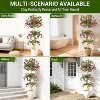 Artificial Bougainvillea Tree Large,Artificial Plant in Pot with Realistic Flowers and Leaves, Plastic Plant for Living Room, Office,Area Decoration - 3 of 4