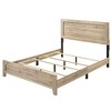 Royal Hampton Eastern King Bed with Grains and Knots, Natural Brown - 2 of 4