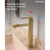 YAWWALK Single Handle Single Hole Bathroom Faucet with Valve - 4 of 4