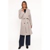 Nina Fur Collar Tie Waist Coat - 4 of 4