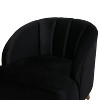 Unholstered Altay Velvet Accent Chair Fabric modern for living room,grey-Christopher Knight Home - 4 of 4