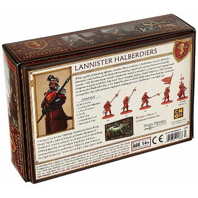 CMON A Song of Ice & Fire: Tabletop Miniatures Game - Lannister Halberdiers