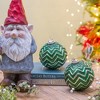 Whisen D3.9" Christmas Ball Ornaments, Glass Decorative Hanging Ball Christmas Tree Ornaments, Set of 6 - 2 of 4