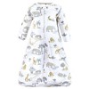 Hudson Baby Cotton Long-Sleeve Wearable Sleeping Bag, Sack, Blanket, Neutral Safari World Long Sleeve - 3 of 4
