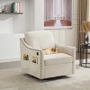 TiramisuBest Beige 3-Seat Knockdown L-Shaped Sectional Sofa with Storage Ottoman and Footrest, Upholstered Combo Couch for Living, Bedroom - 2 of 4
