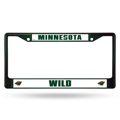 NHL Minnesota Wild Colored Chrome License Plate Frame