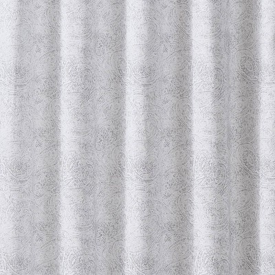 Sasha Paisley Shower Curtain White - London Fog