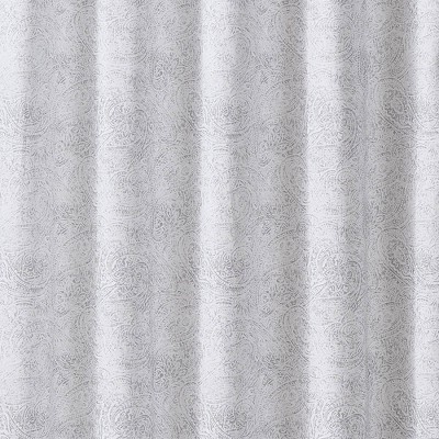 Sasha Paisley Shower Curtain White - London Fog