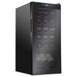 Ivation 18-Bottle Compressor Freestanding Wine Cooler Refrigerator - Black