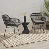 Gulches Modern Rattan Chair with Water-Resistant Cushions, Durable Steel Frame, Perfect for Relaxing Outdoors or Indoors - 4 of 4