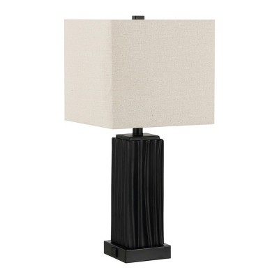 Park 24 Inch Resin Table Lamp With Usb Port Black Safavieh Target   GUEST 60978119 E025 4968 82f9 E5598865443d