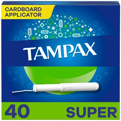 Tampax Tampons - Super Absorbency - Cardboard - 40ct