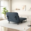 LOVMOR 39" Convertible Chair Bed, Tri-Fold Sofa Bed with Adjustable Backrest & Pillow, Leisure Chaise Lounge Couch with Sturdy Steel Frame - 3 of 4