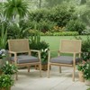 Aoodor Outdoor Dining Chair Cushions Set of 2, Waterproof Patio Furniture Seat Cushions, Outdoor Chair Pads with Ties - 2 of 4
