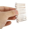 Unique Bargains Women's Wave Shape Hair Comb Insertion Tool Gold Tone 1 Pc - 3 of 3