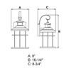 Vaxcel Melbourne 1 - Light Wall Light in  Oil Rubbed Bronze - 3 of 4