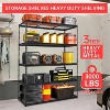 5 Tier Garage Wire Shelving Unit, 2500 LB Capacity,Heavy Duty Adjustable Metal Storage Shelves, Industrial Storage Racks for Warehouse Shop Basement - 4 of 4