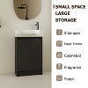 Vynxaria 23" Freestanding Bathroom Vanity with Sink, Soft Close Doors - 2 of 4