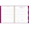 Harmony Weekly/Monthly Poly Planner, 8.88 x 7.69, Purple/Gold Cover, 13-Month (Jan to Jan): 2025 to 2026 - 3 of 4