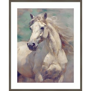 Amanti Art Majestic Horse by Steve Hunziker Wood Framed Wall Art Print - 1 of 4