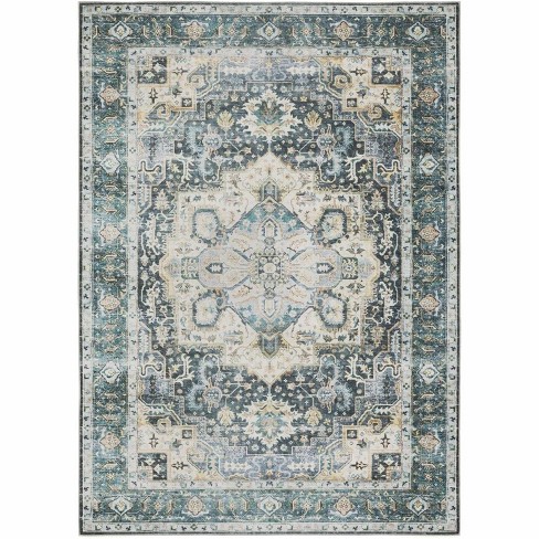 Oriental Weavers Charleston Traditional Rug CHA01 in Blue Rectangle 2'x3' - image 1 of 4