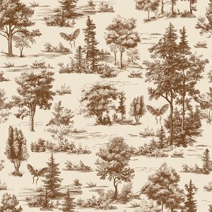 Veer Decor Mothman Novelty Toile Peel and Stick Wallpaper - 1 of 4